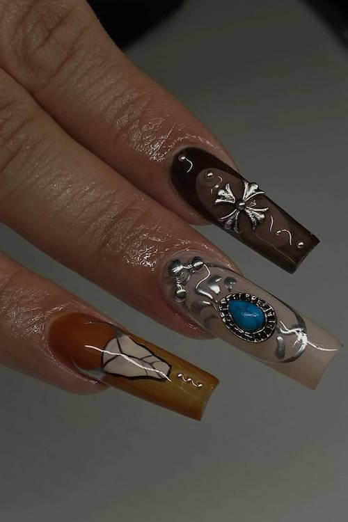 country nails western nails