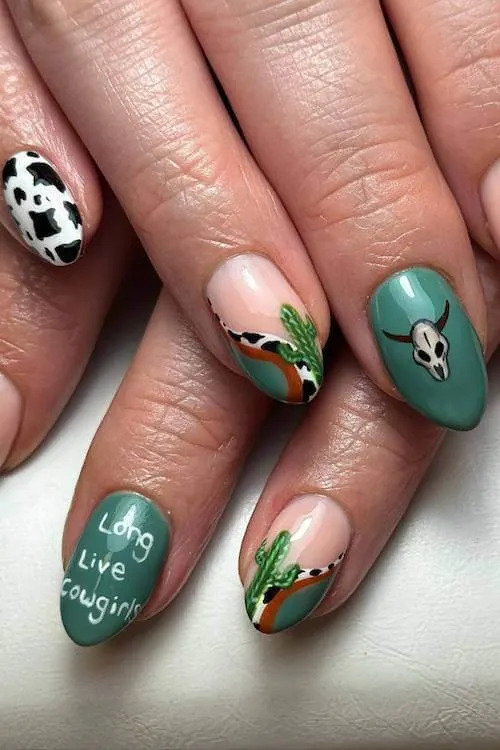 country nails western nails