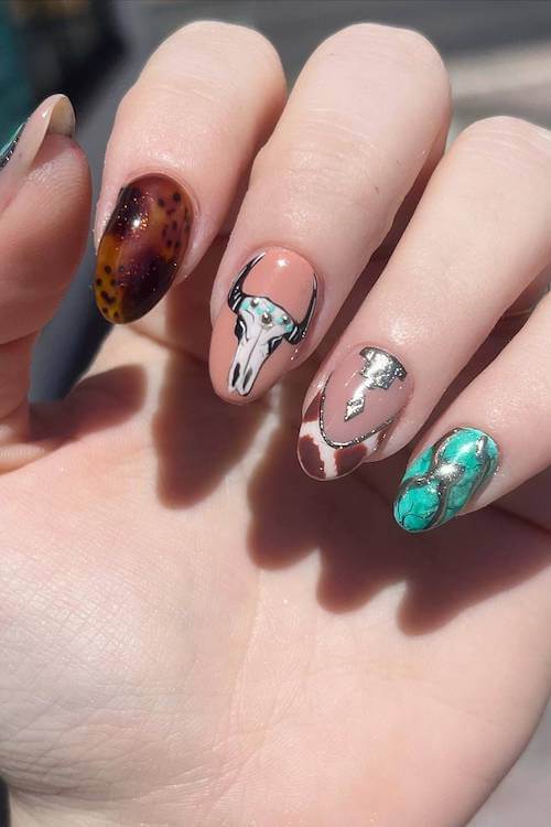 country nails western nails