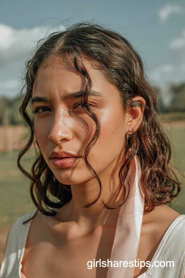 Soft Country Waves with Silk Ribbon