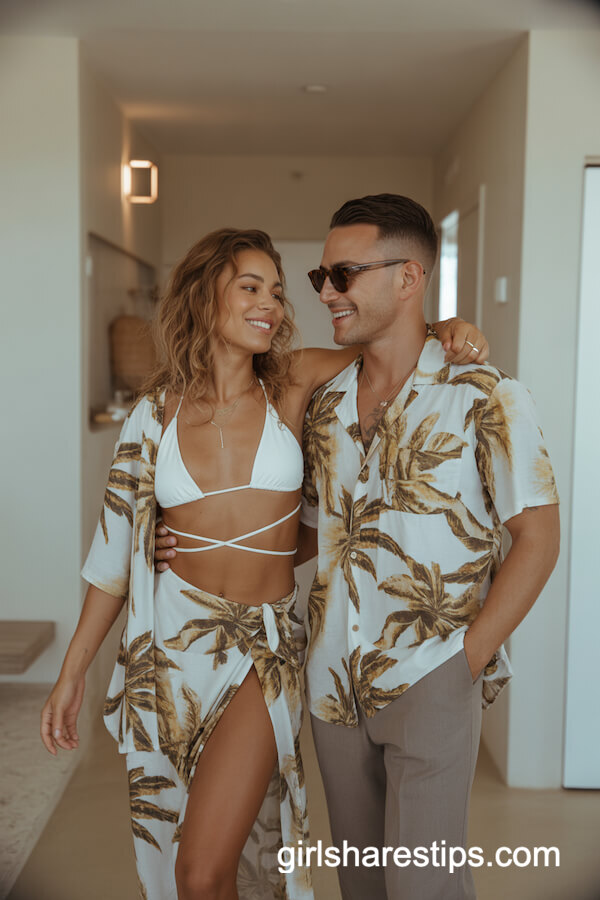 Tropical Print Beach House Style