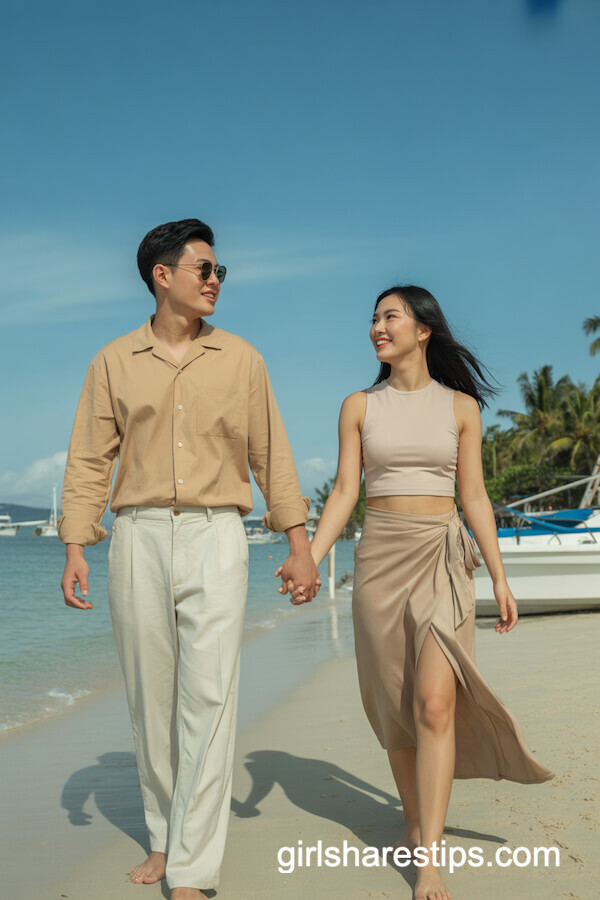 Tan and Beige Tropical Walk