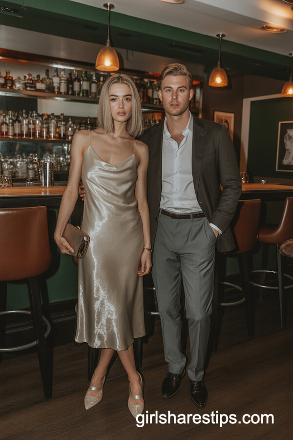 Sparkly Slip Dress Dress Shirt