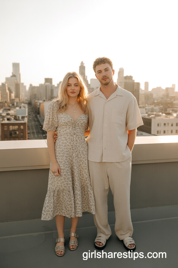 Floral Midi Dress Short-Sleeve Button-Down