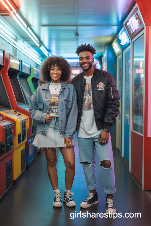 Graphic Tee Bomber Jacket