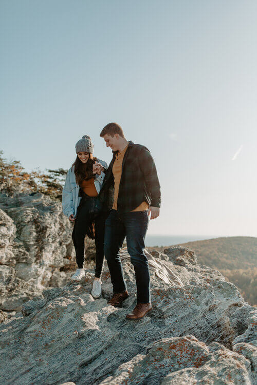 winter engagement session outfit ideas