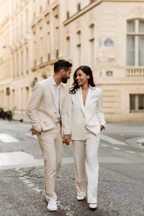 Elegant matching outfits for couples on sale