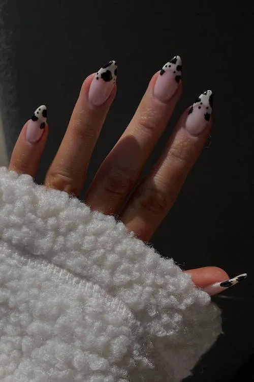 cow print nails