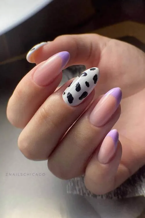 cow print nails