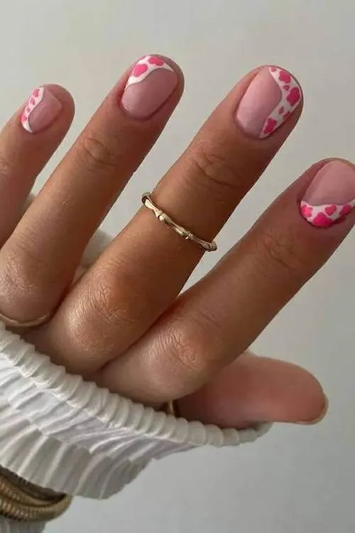 cow print nails