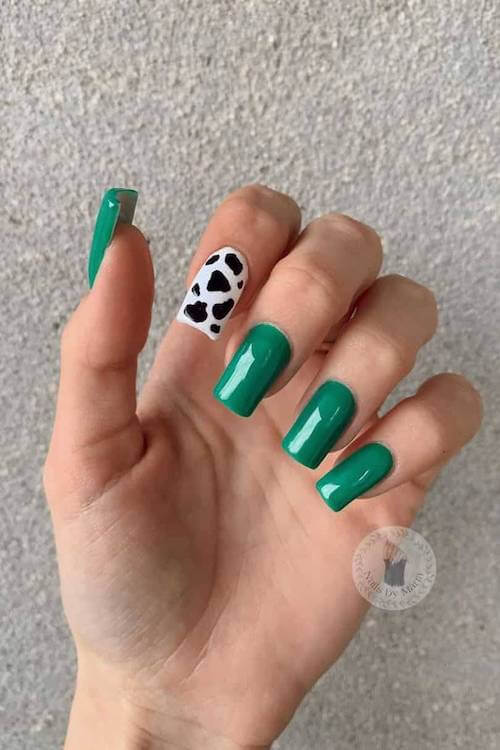 cow print nails