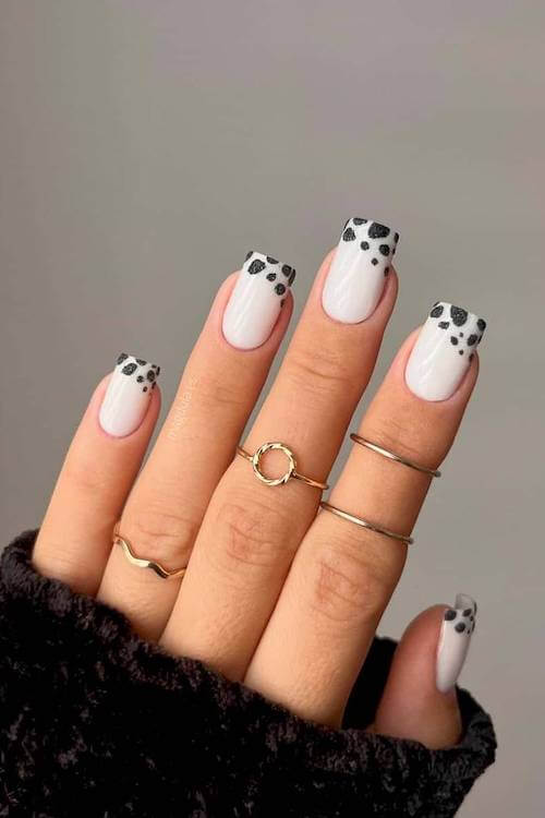 cow print nails