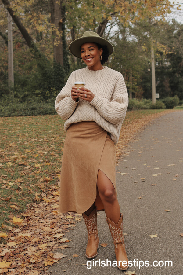 Chunky Cream Cable-Knit Sweater