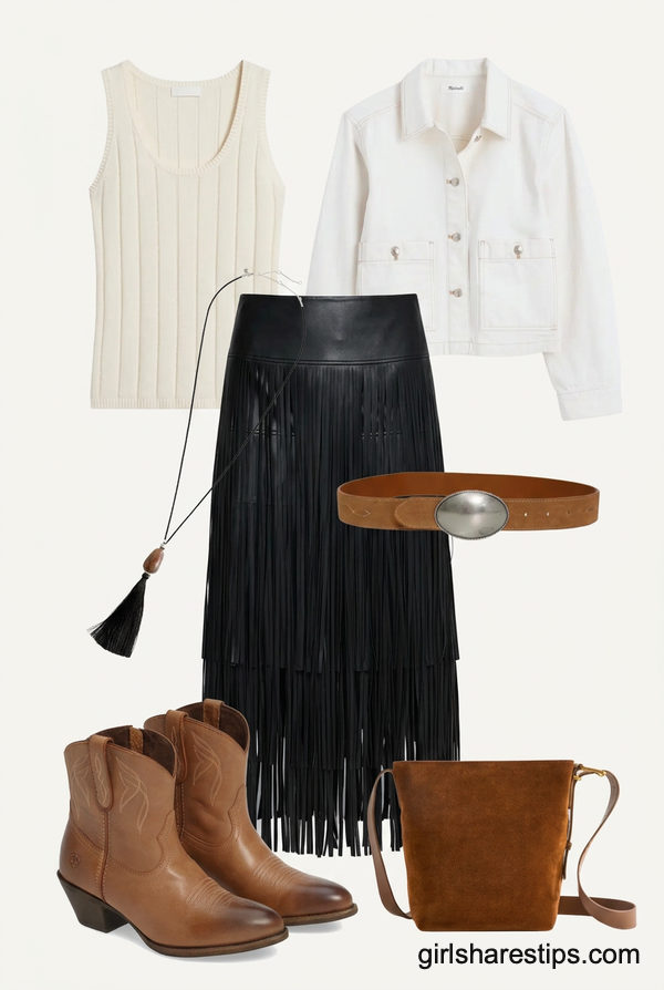 Sleek Leather and Clean Whites