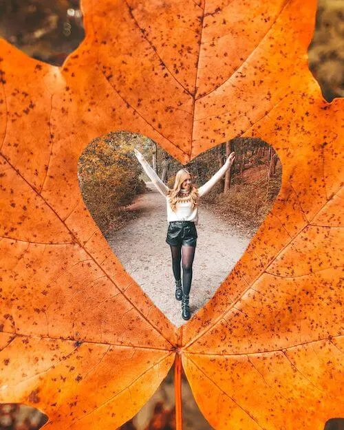 creative fall photography ideas