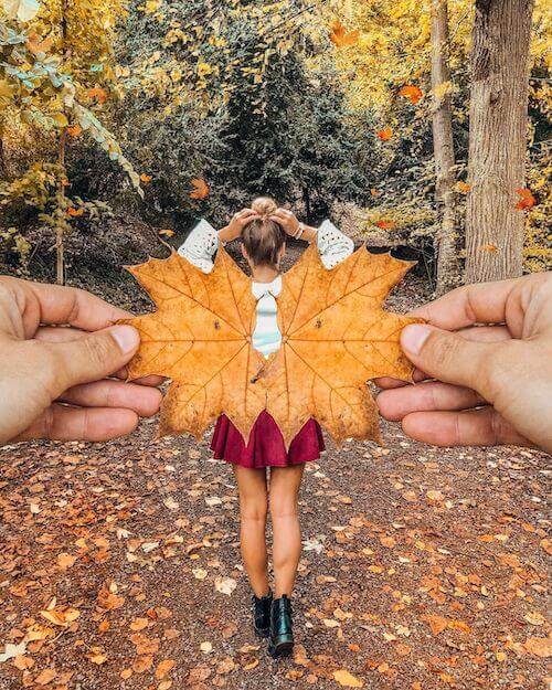 creative fall photography ideas