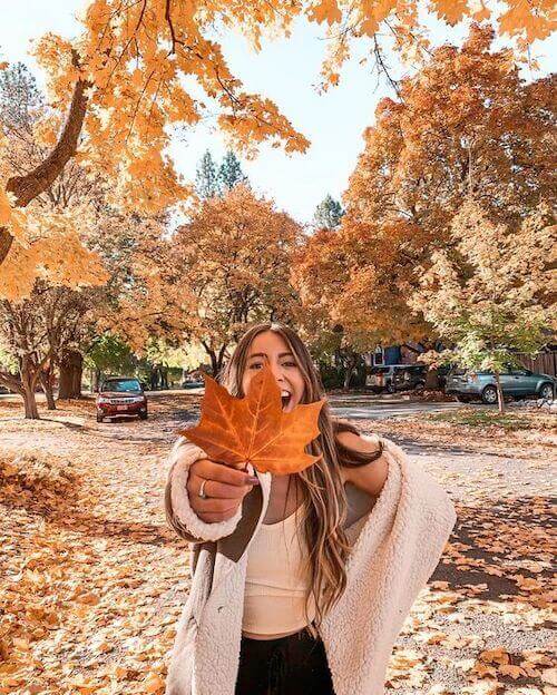 creative fall photography ideas