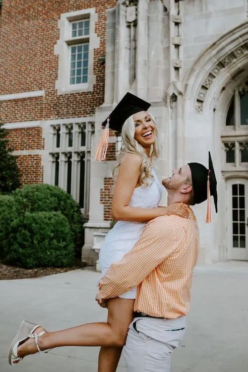 Romantic Couple Graduation Photoshoot Ideas