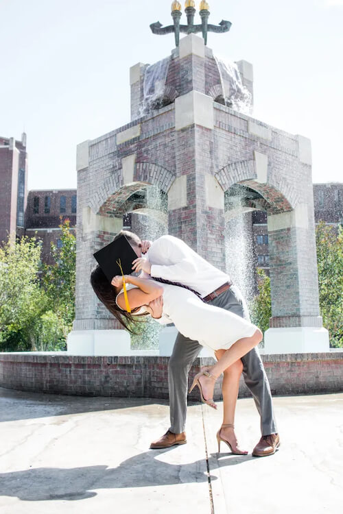 Romantic Couple Graduation Photoshoot Ideas