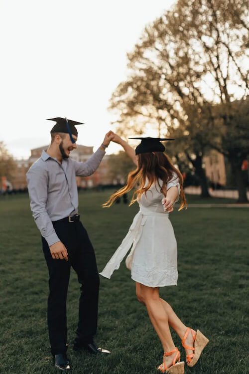 Romantic Couple Graduation Photoshoot Ideas