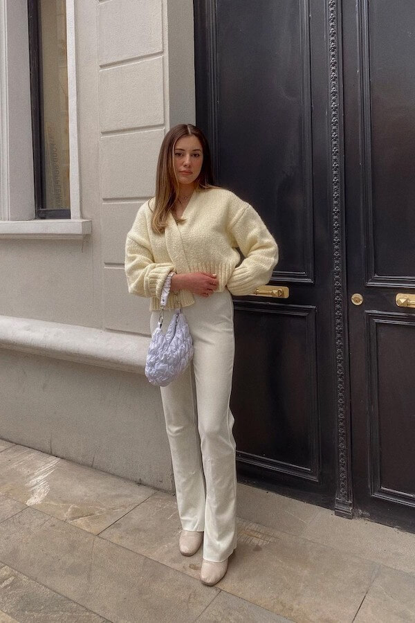 cropped cardigan outfit