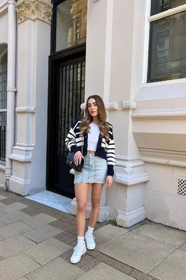 cropped cardigan outfit