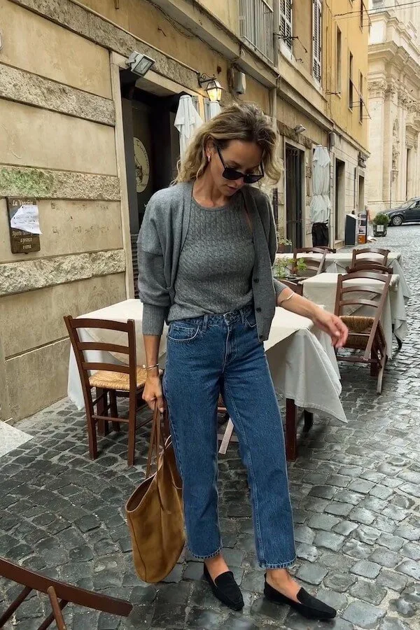 cropped cardigan outfit