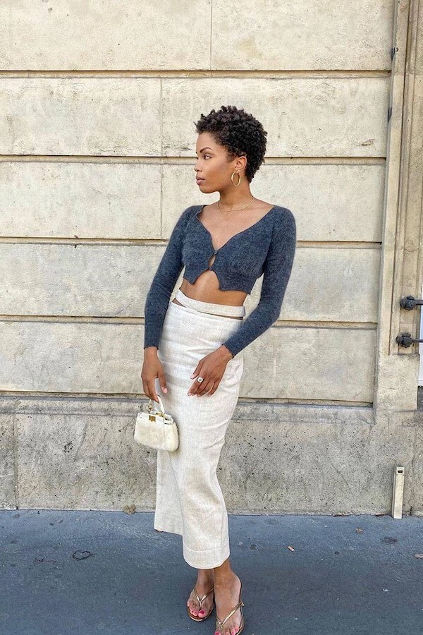 cropped cardigan outfit