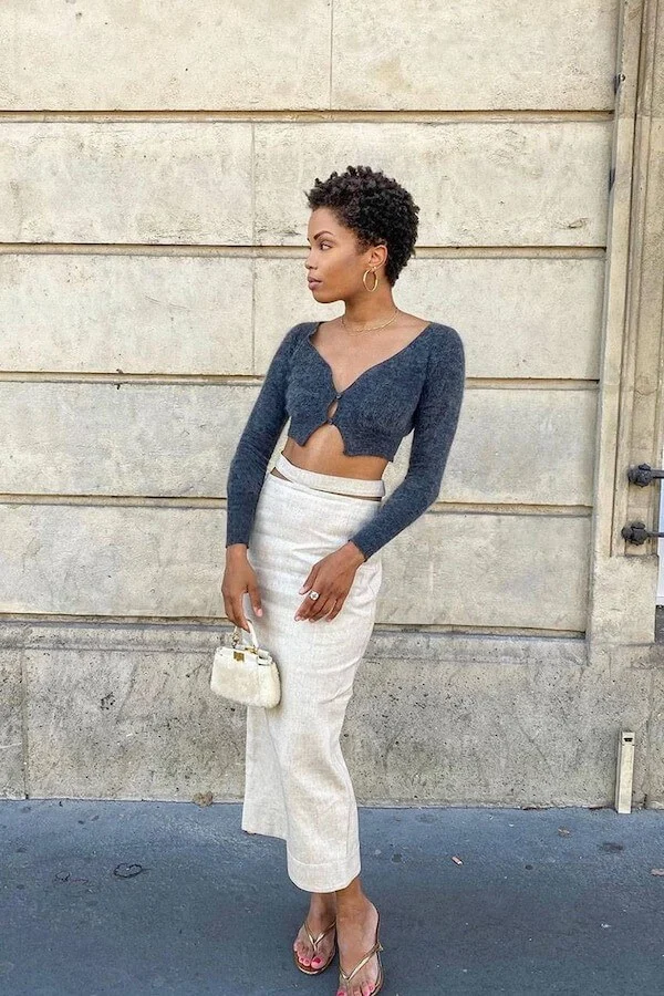cropped cardigan outfit