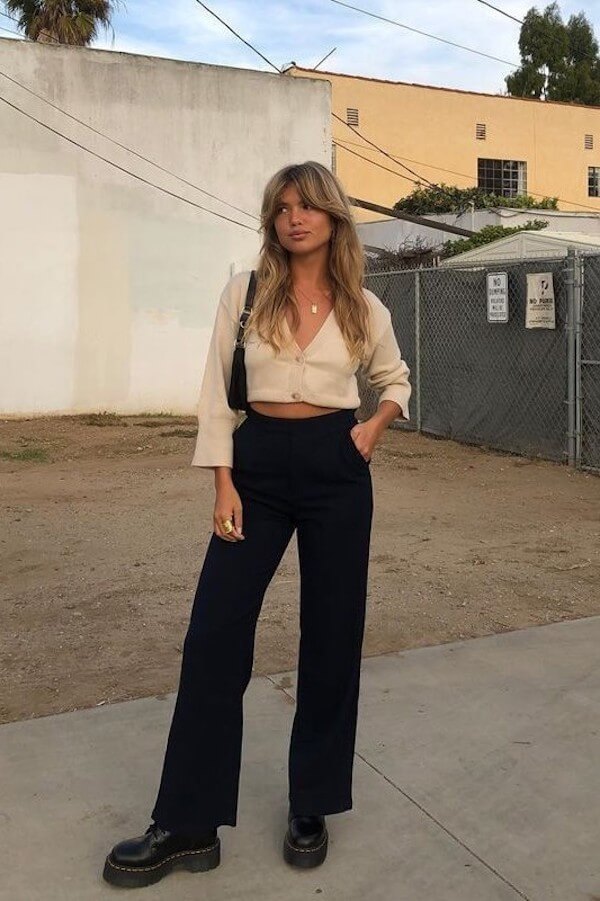 cropped cardigan outfit