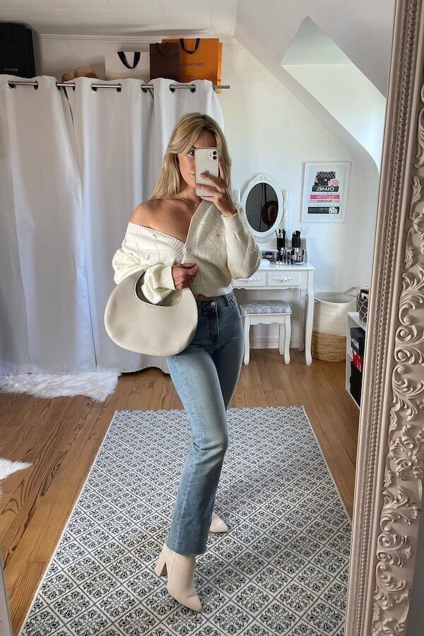 cropped cardigan outfit