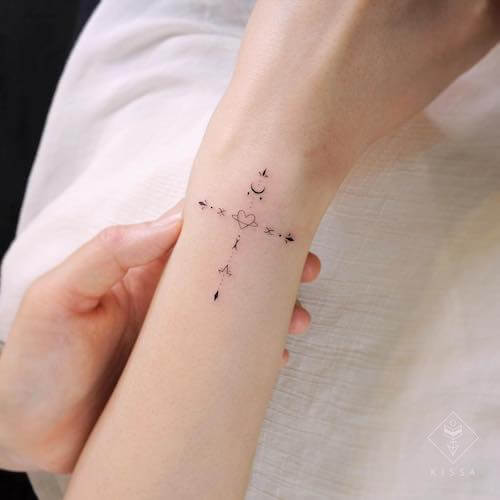 cross tattoo designs for women