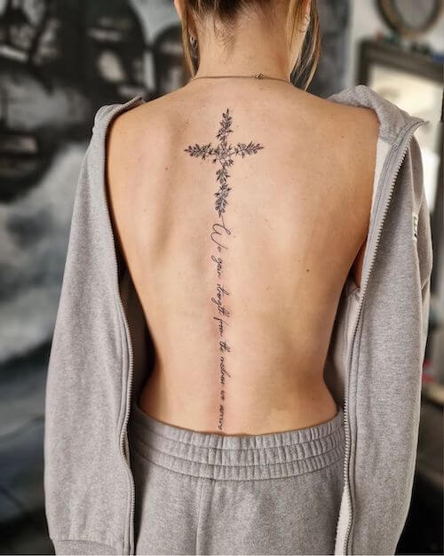 cross tattoo designs for women