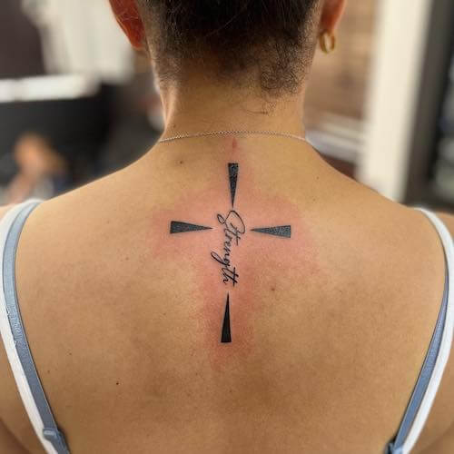 cross tattoo designs for women