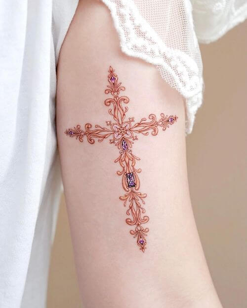 cross tattoo designs for women