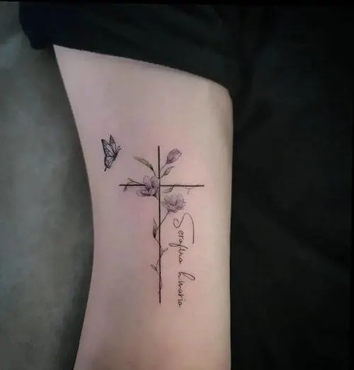 cross tattoo designs for women