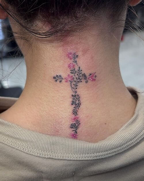 cross tattoo designs for women