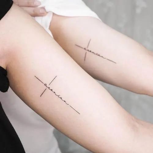 cross tattoo designs for women