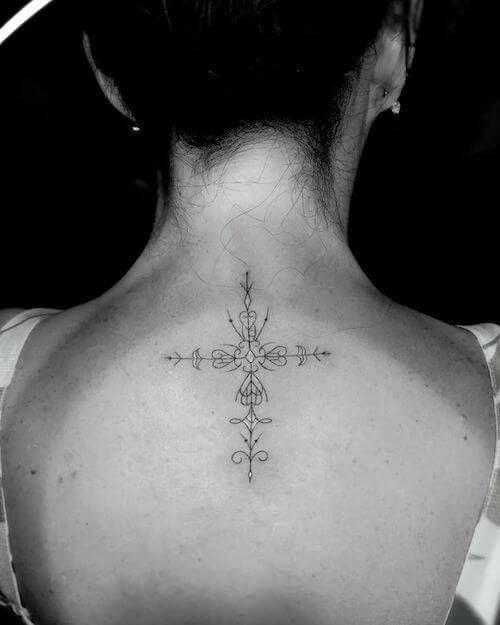 cross tattoo designs for women