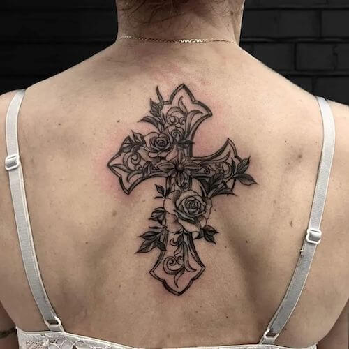 cross tattoo designs for women