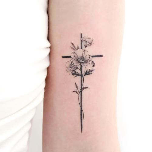 cross tattoo designs for women