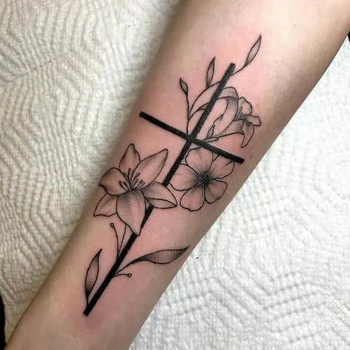 cross tattoo designs for women