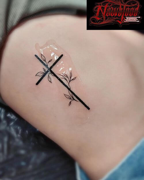 cross tattoo designs for women