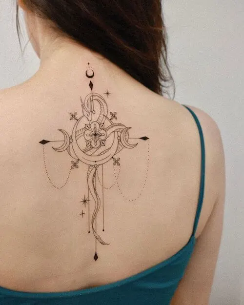 cross tattoo designs for women