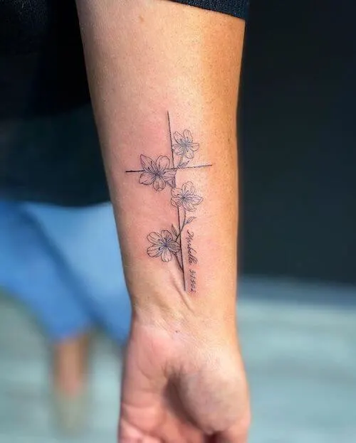 cross tattoo designs for women