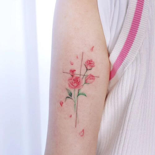 cross tattoo designs for women