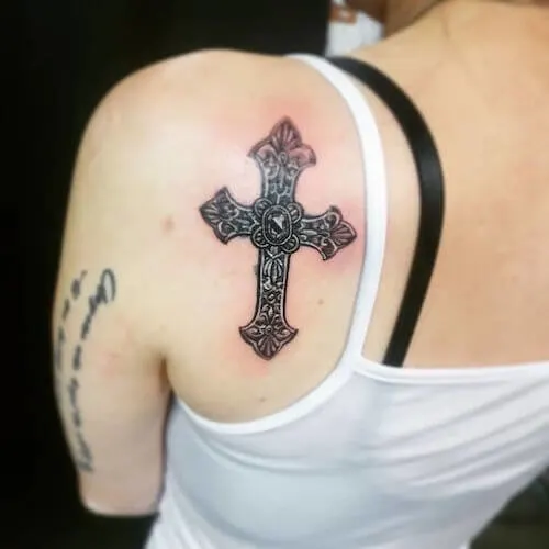 cross tattoo designs for women