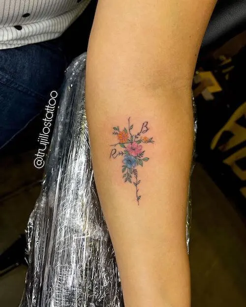 cross tattoo designs for women