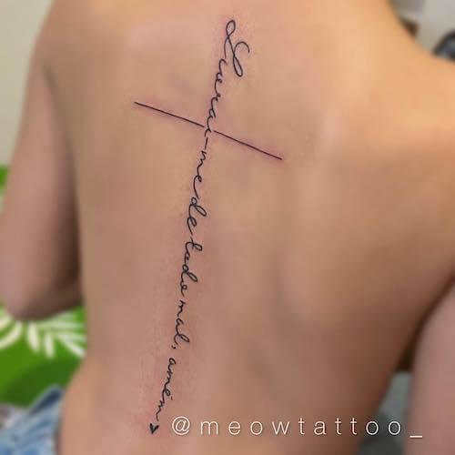 cross tattoo designs for women