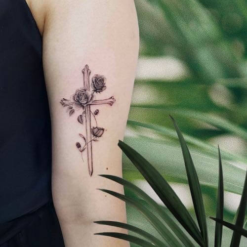 cross tattoo designs for women